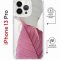 Чехол-накладка Apple iPhone 13 Pro (610630) Kruche PRINT Pink and white