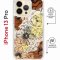 Чехол-накладка Apple iPhone 13 Pro (610630) Kruche PRINT Ягоды и Цветы