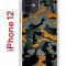 Чехол-накладка iPhone 12/12 Pro Kruche Print Камуфляж
