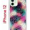 Чехол-накладка iPhone 12/12 Pro Kruche Print Цветные листья