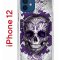 Чехол-накладка iPhone 12/12 Pro Kruche Print Sugar Skull