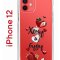 Чехол-накладка iPhone 12/12 Pro Kruche Print Ягодный микс