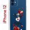 Чехол-накладка iPhone 12/12 Pro Kruche Print Ягодный микс
