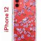 Чехол-накладка iPhone 12/12 Pro Kruche Print Сакура