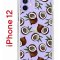 Чехол-накладка iPhone 12/12 Pro Kruche Print Кокосы
