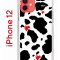 Чехол-накладка iPhone 12/12 Pro Kruche Print Корова