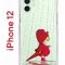 Чехол-накладка iPhone 12/12 Pro Kruche Print Девочка с зонтом