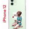 Чехол-накладка iPhone 12/12 Pro Kruche Print Рисуя любовь