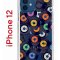 Чехол-накладка iPhone 12/12 Pro Kruche Print Виниловые пластинки