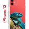 Чехол-накладка iPhone 12/12 Pro Kruche Print Змея