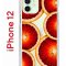 Чехол-накладка iPhone 12/12 Pro Kruche Print Orange