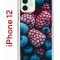 Чехол-накладка iPhone 12/12 Pro Kruche Print Fresh berries