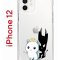 Чехол-накладка iPhone 12/12 Pro Kruche Print Angel Demon