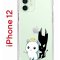 Чехол-накладка iPhone 12/12 Pro Kruche Print Angel Demon