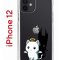 Чехол-накладка iPhone 12/12 Pro Kruche Print Angel Demon