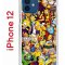 Чехол-накладка iPhone 12/12 Pro Kruche Print Симпсоны