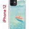 Чехол-накладка iPhone 12/12 Pro Kruche Print озеро цветов