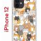 Чехол-накладка iPhone 12/12 Pro Kruche Print Котики