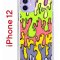 Чехол-накладка Apple iPhone 12  (588925) Kruche PRINT Абстракция Капли