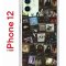 Чехол-накладка Apple iPhone 12  (588925) Kruche PRINT Плейлисты