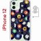 Чехол-накладка iPhone 12 Kruche Magnet Print Виниловые пластинки