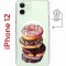 Чехол-накладка iPhone 12 Kruche Magnet Print Donuts