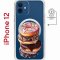 Чехол-накладка iPhone 12 Kruche Magnet Print Donuts