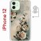Чехол-накладка iPhone 12 Kruche Magnet Print Белая роза