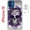 Чехол-накладка iPhone 12 Kruche Magnet Print Sugar Skull