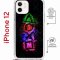 Чехол-накладка iPhone 12/12 Pro Kruche Magrope Print Гейминг