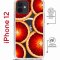 Чехол-накладка iPhone 12/12 Pro Kruche Magrope Print Orange