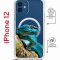 Чехол-накладка iPhone 12/12 Pro Kruche Magrope Print Змея