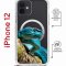 Чехол-накладка iPhone 12/12 Pro Kruche Magrope Print Змея