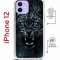Чехол-накладка Apple iPhone 12  (598927) Kruche PRINT Дикий леопард