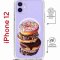 Чехол-накладка iPhone 12/12 Pro Kruche Magrope Print Donuts