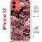 Чехол-накладка Apple iPhone 12  (598927) Kruche PRINT цветы