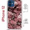 Чехол-накладка Apple iPhone 12  (598927) Kruche PRINT цветы