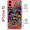 Чехол-накладка iPhone 12/12 Pro Kruche Magrope Print Colored beast