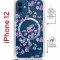 Чехол-накладка iPhone 12/12 Pro Kruche Magrope Print Сакура