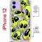Чехол-накладка Apple iPhone 12  (598927) Kruche PRINT Инопланетянин