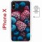 Чехол-накладка Apple iPhone X (598892) Kruche PRINT Fresh berries