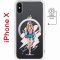Чехол-накладка Apple iPhone X (598892) Kruche PRINT Fashion Girl