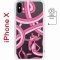 Чехол-накладка Apple iPhone X (598892) Kruche PRINT Розовая Пантера
