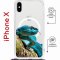 Чехол-накладка Apple iPhone X (598925) Kruche PRINT Змея