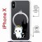 Чехол-накладка Apple iPhone X (598925) Kruche PRINT Angel Demon