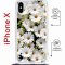 Чехол-накладка iPhone X/XS Kruche Magrope Print Ромашки