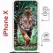 Чехол-накладка iPhone X/XS Kruche Magrope Print Крадущийся тигр