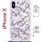 Чехол-накладка iPhone X/XS Kruche Magrope Print Сакура