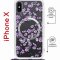 Чехол-накладка iPhone X/XS Kruche Magrope Print Сакура