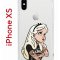 Чехол-накладка iPhone X/XS Kruche Print Tattoo Girl